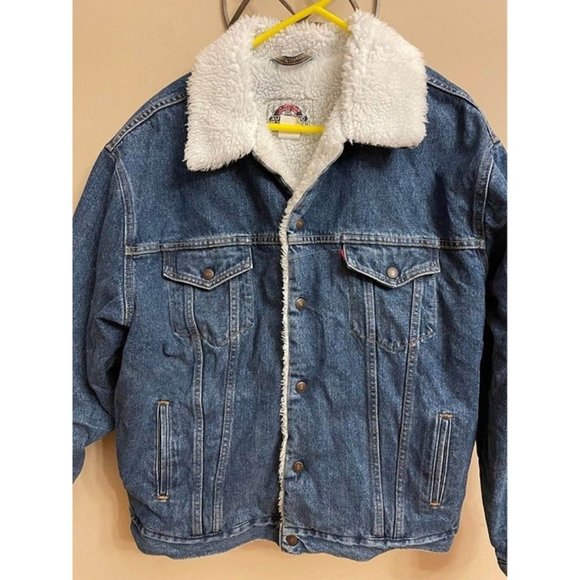 Vintage Men's Levi's® Sherpa-Lined Trucker Jacket Size XL - Picture 1 of 7